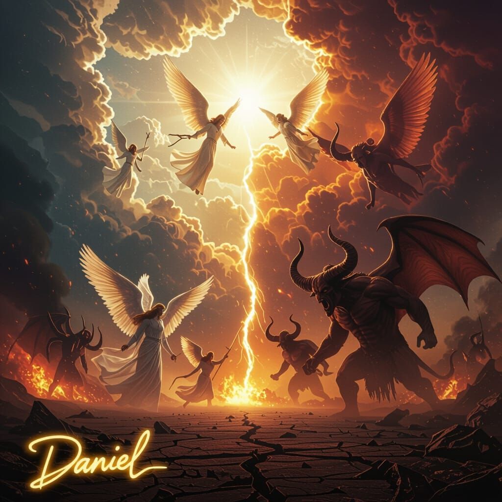 Epic Apocalypse Poster: Heaven vs Hell