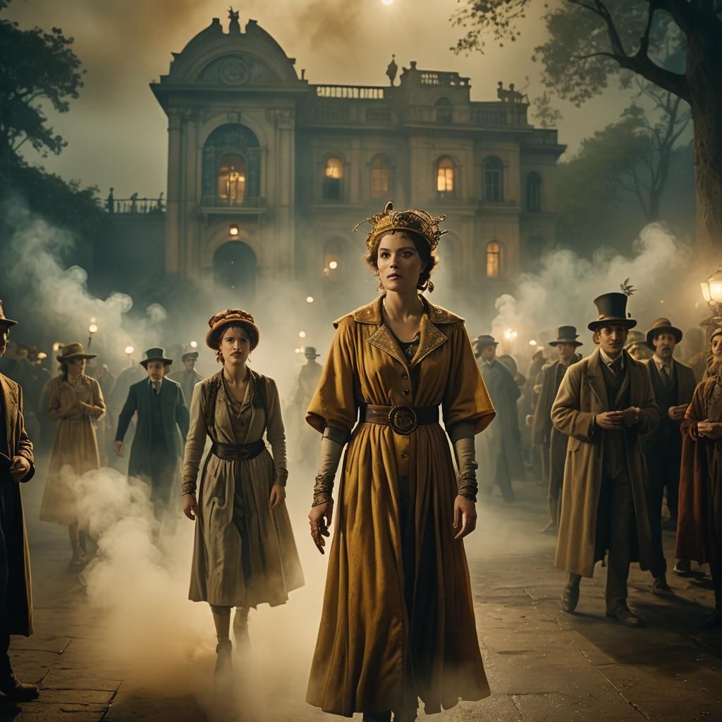 Mystical Stage Show with Hermes and Adriadne