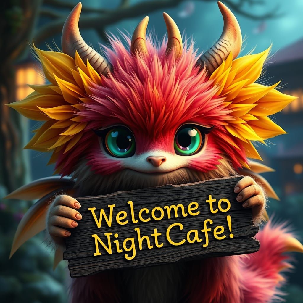 Whimsical NightCafe Guardian