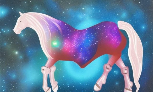 A Galactic Horse in Space