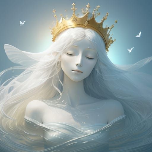 Ethereal Princess in Spiritual Aura