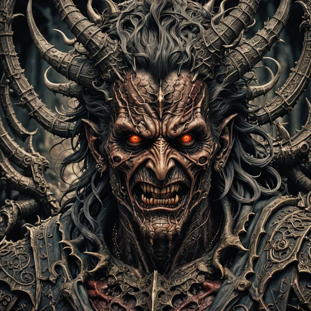 Hyperrealistic Beelzebub with a Devil