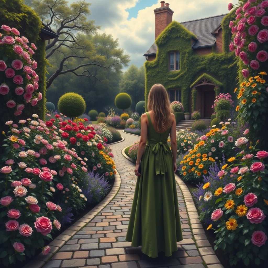 AI-Generated Serene Landscape with Custom LoRA