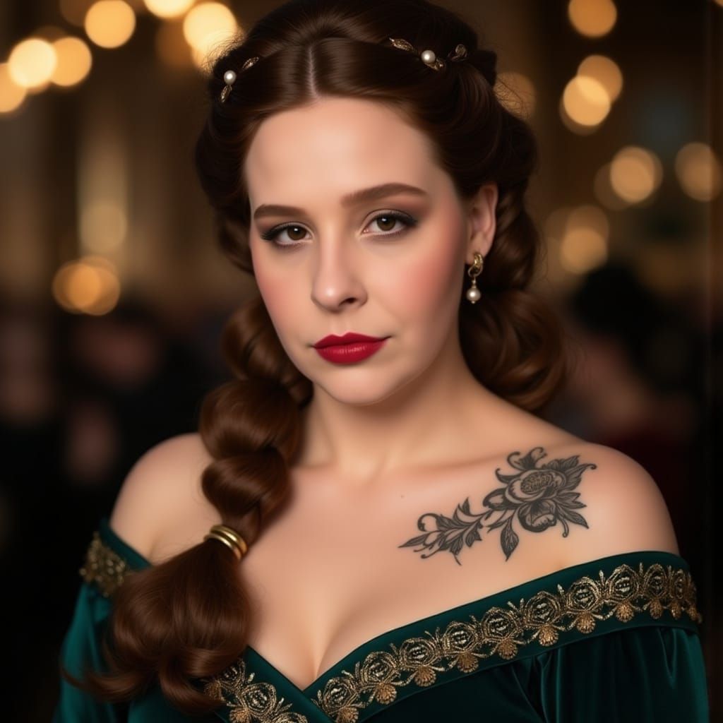 Elegant Portrait in Dreamy Velvet