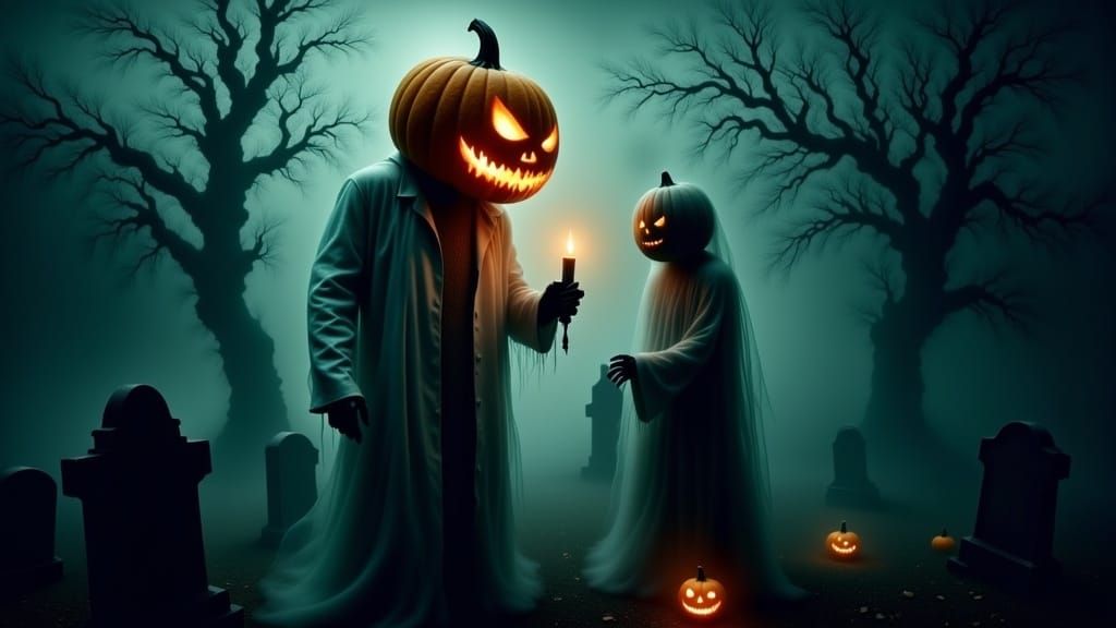 Eerie Doctor Offers Light in Graveyard Scene