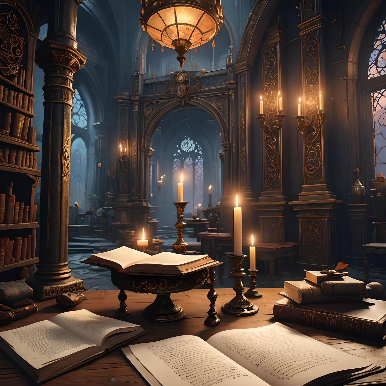 Candle Writes a Book in Lonely Room