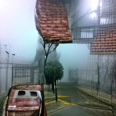 Eerie Landscape Evokes Silent Hill Atmosphere