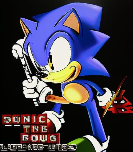 Classic Sonic the Hedgehog Digital Art