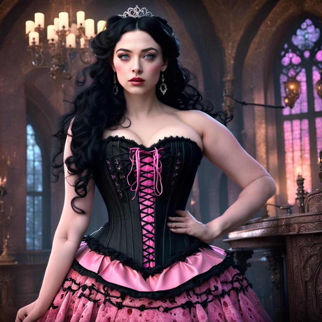 Gothic Aurora: A Twisted Fairytale in Digital Art