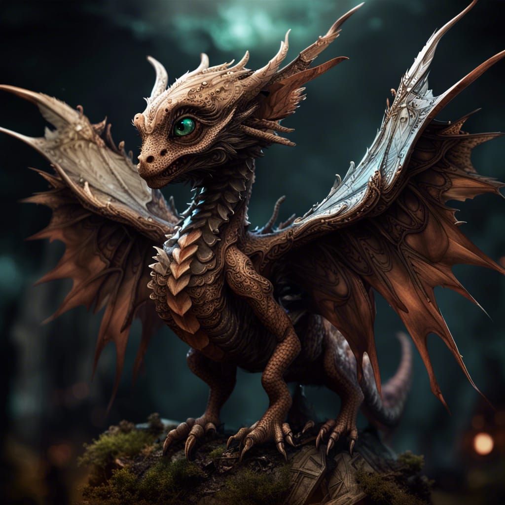 Adorable Eldritch Horror Dragon in High Quality CGI