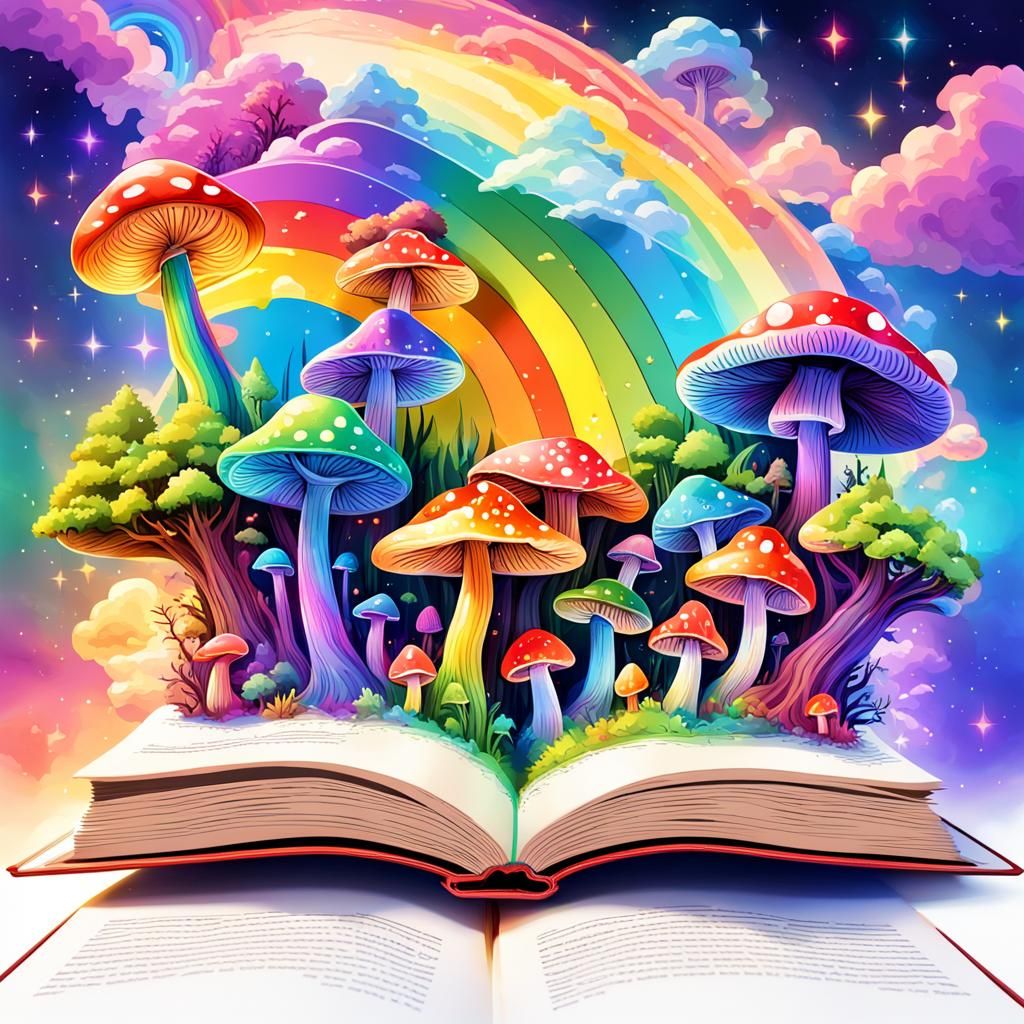 Rainbow mushroom