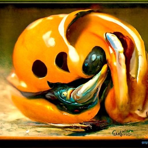 Bashful Soul Sucker in Oil Painting Style
