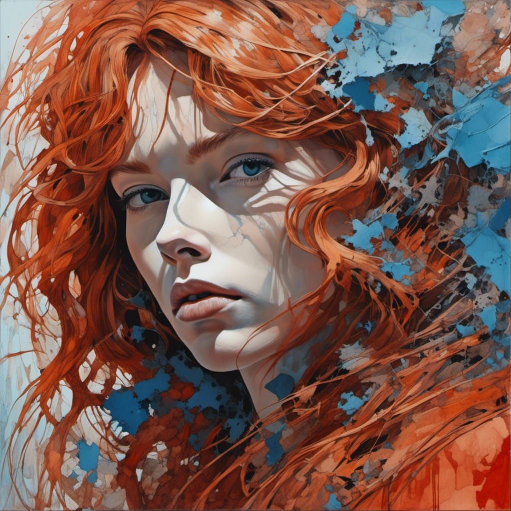 Anya Taylor-Joy as wildly curly red-haired Barbarella