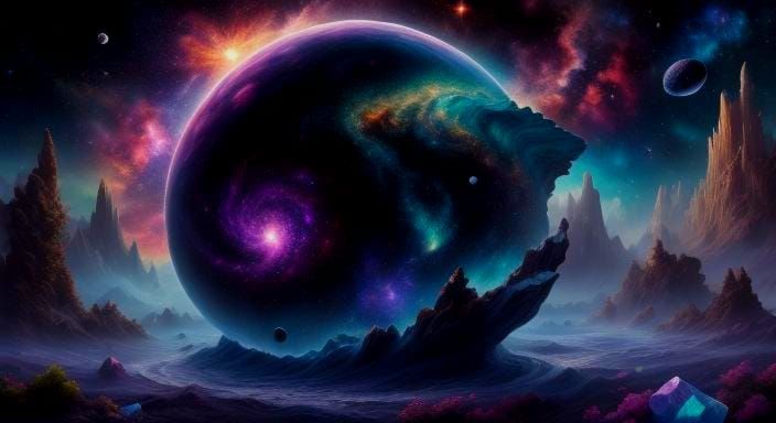 Iridescent Crystal Sea Glass in Art Nouveau Style