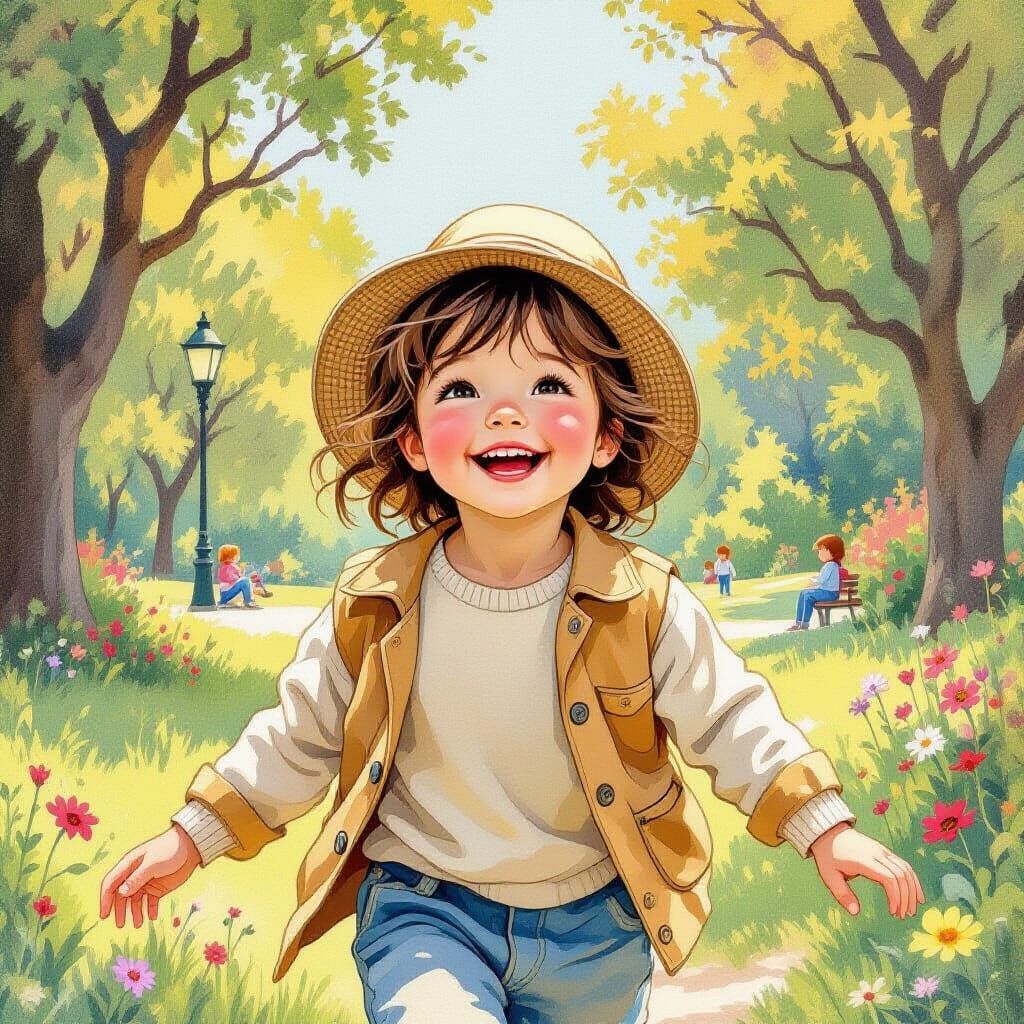 Child's Joyful Playtime: Classic Children's Illustration Sty...