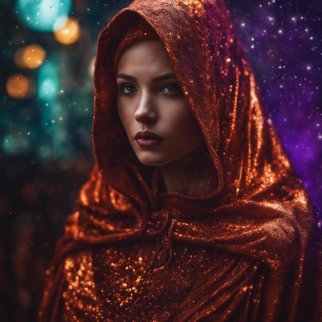 Vanishing Cloaked Rogue in a Medieval Market