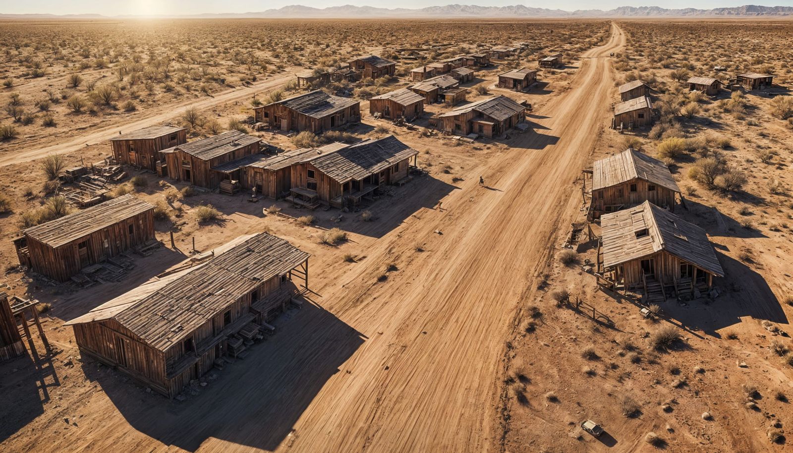 Desert Road: High-Resolution Bird's Eye View