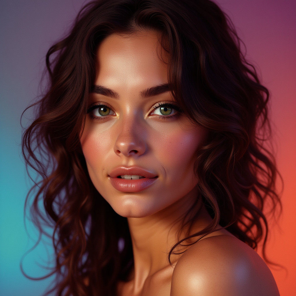 Hyperrealistic Portrait of a Beautiful Woman