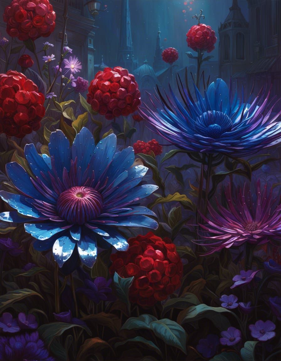 Hyperdetailed Metal Flowers in Forged Steel and Aluminum