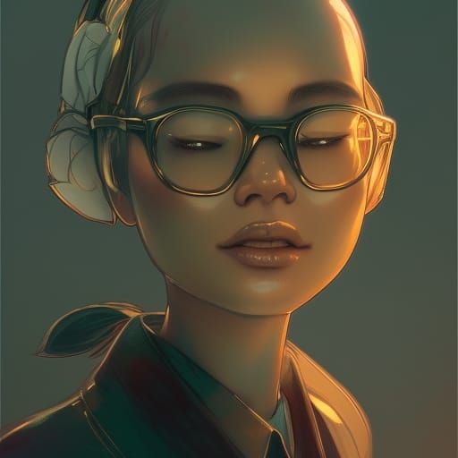 Detailed Sanrio Portrait in Artgerm Style