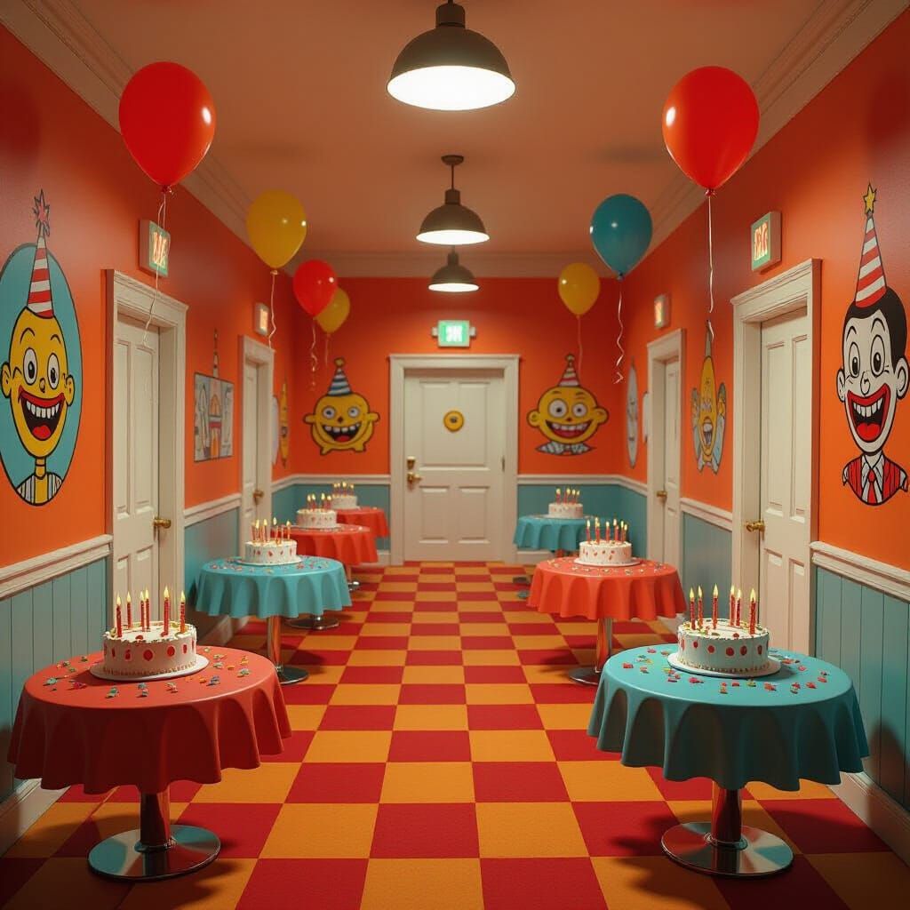 Deadly Birthday Maze Level with Hostile Partygoers