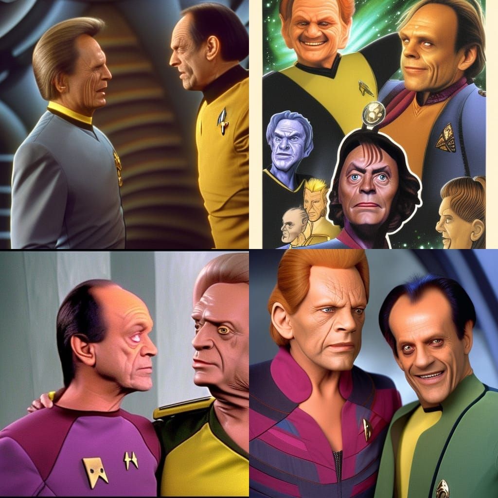 a humorous story about Neelix from Star Trek Voyager and Gul Dukat from Deep Space Nine