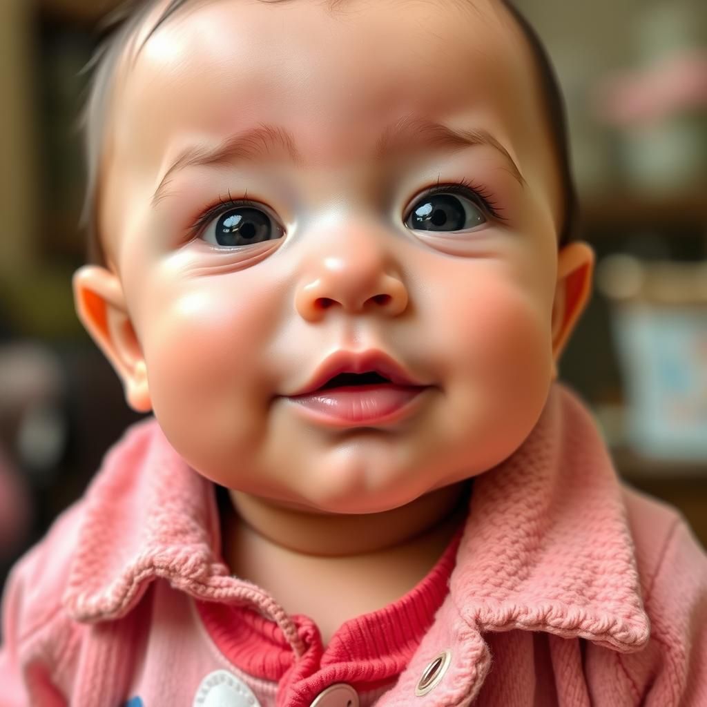 AI Generated Image of a Baby's Face