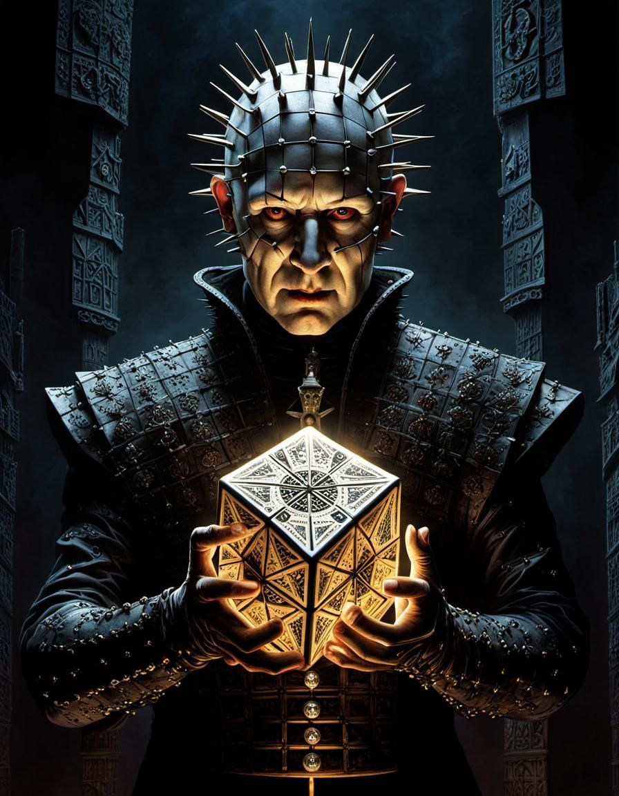 Pinhead and the Lament Configuration: Dark Horror Art