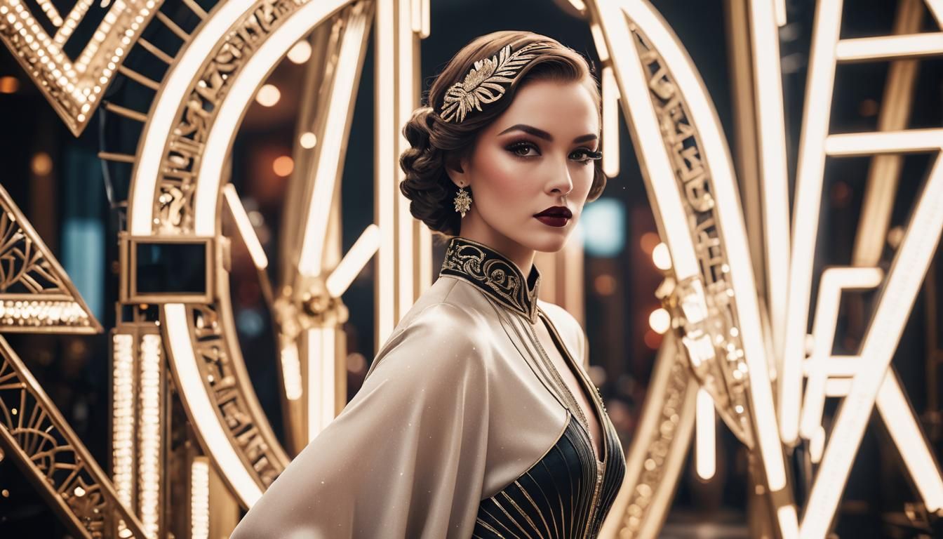 Art Deco Glamour: A High Fashion Photoshoot
