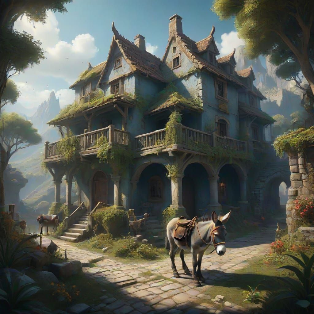 Mystical Wanderer in a Realm of Vanity and Wonder