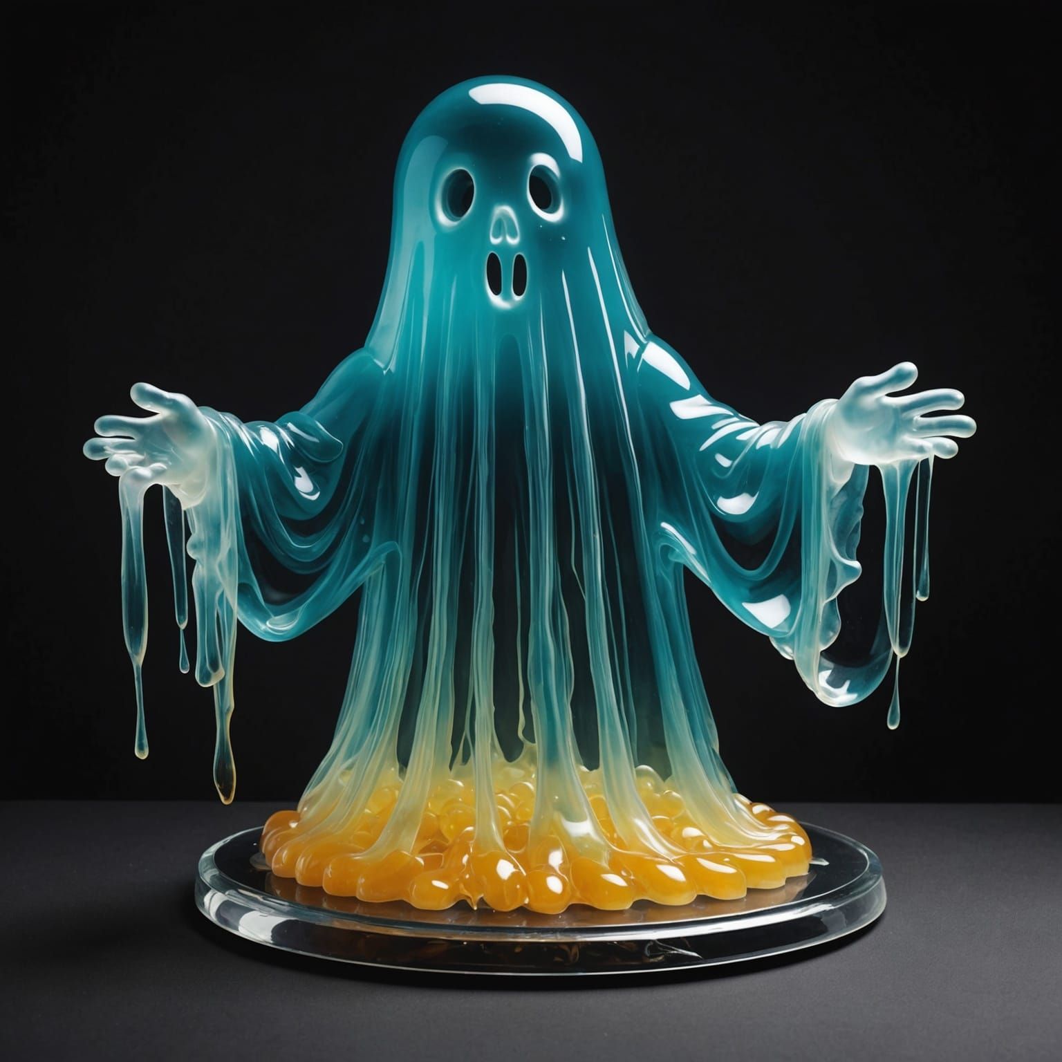 Translucent Jelly Ghost Sculpture