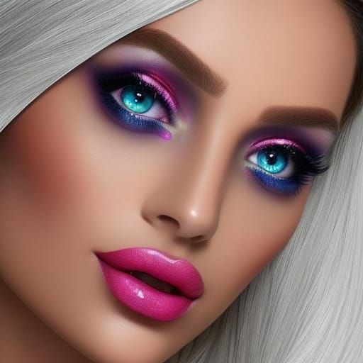 Floral Woman: Fantasy Portrait in Digital Art Style