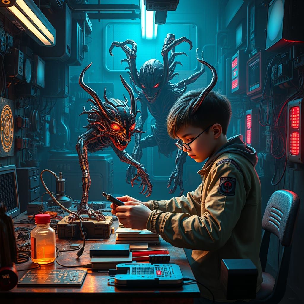 Young Inventor Unleashes Supernatural Creations with Cutting...