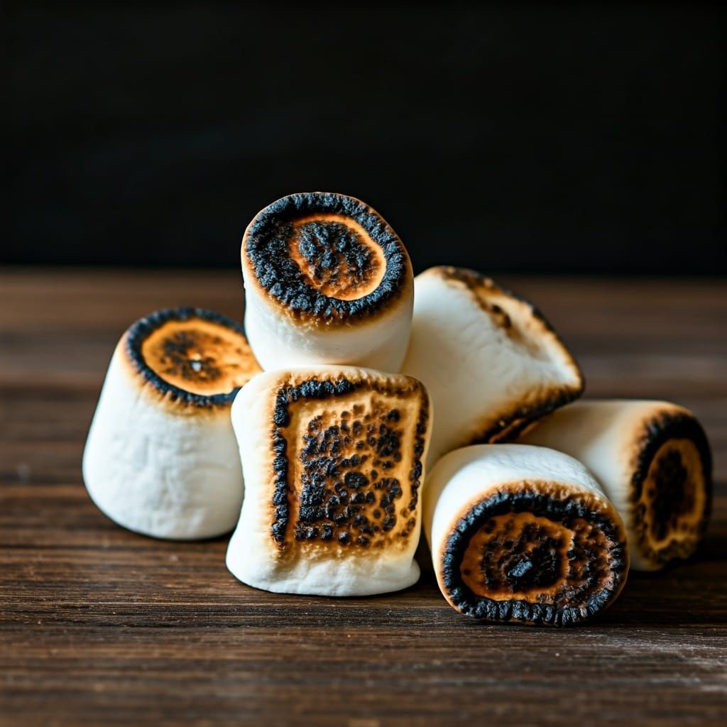 Delicious Golden Roasted Marshmallows Ready to Eat