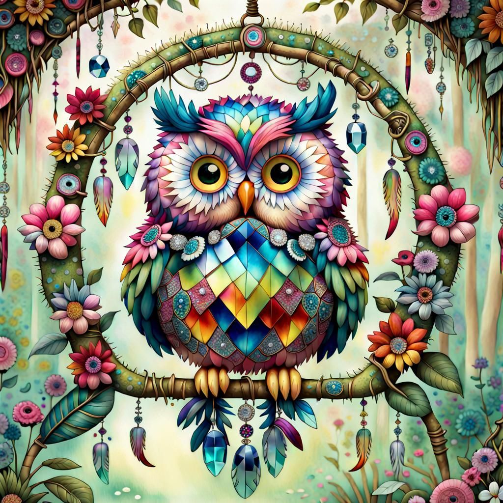 hoot Hoot owl art