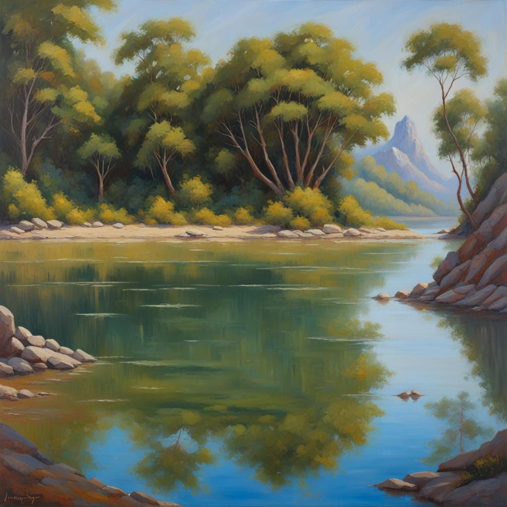Nature's Paradise: Oil Painting Landscape
