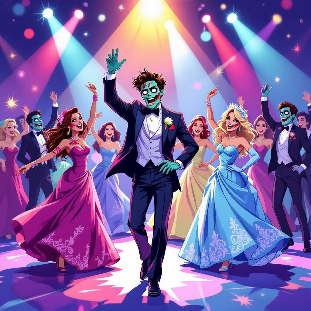 Zombie Prom Night: High School Musical Style Celebration