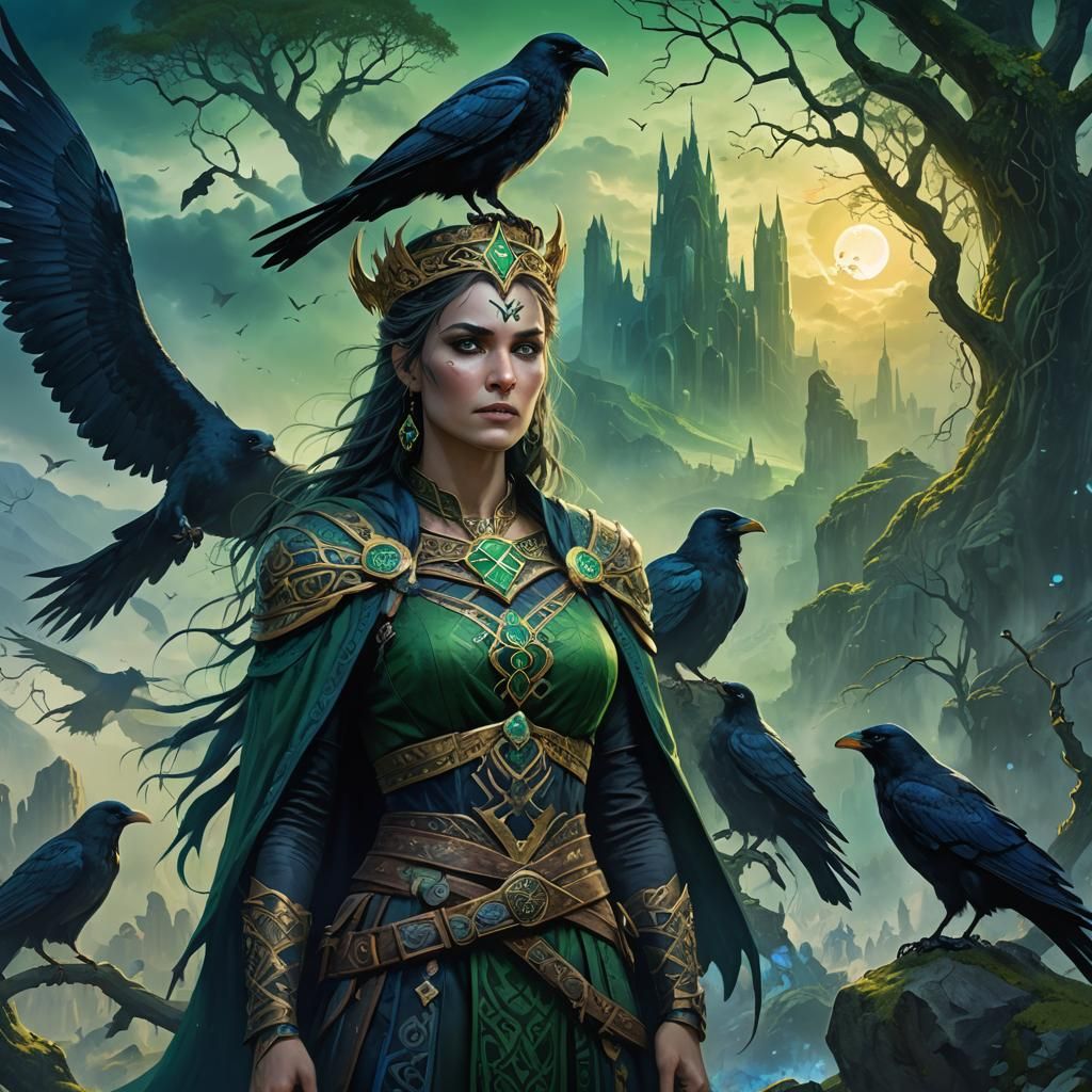 Morrigan, Phantom Queen, in Celtic Mystic Battlefield