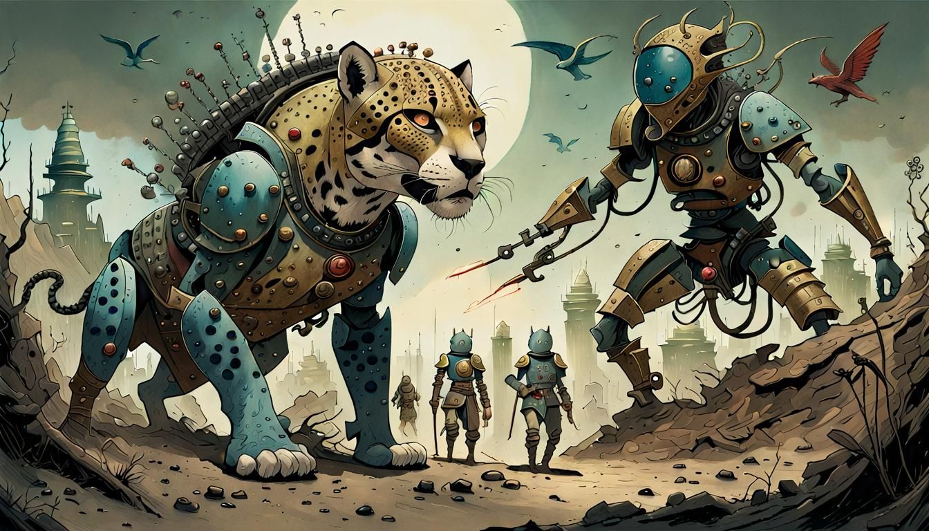 Jaguar Knights in Epic Retro Sci-Fi Battle