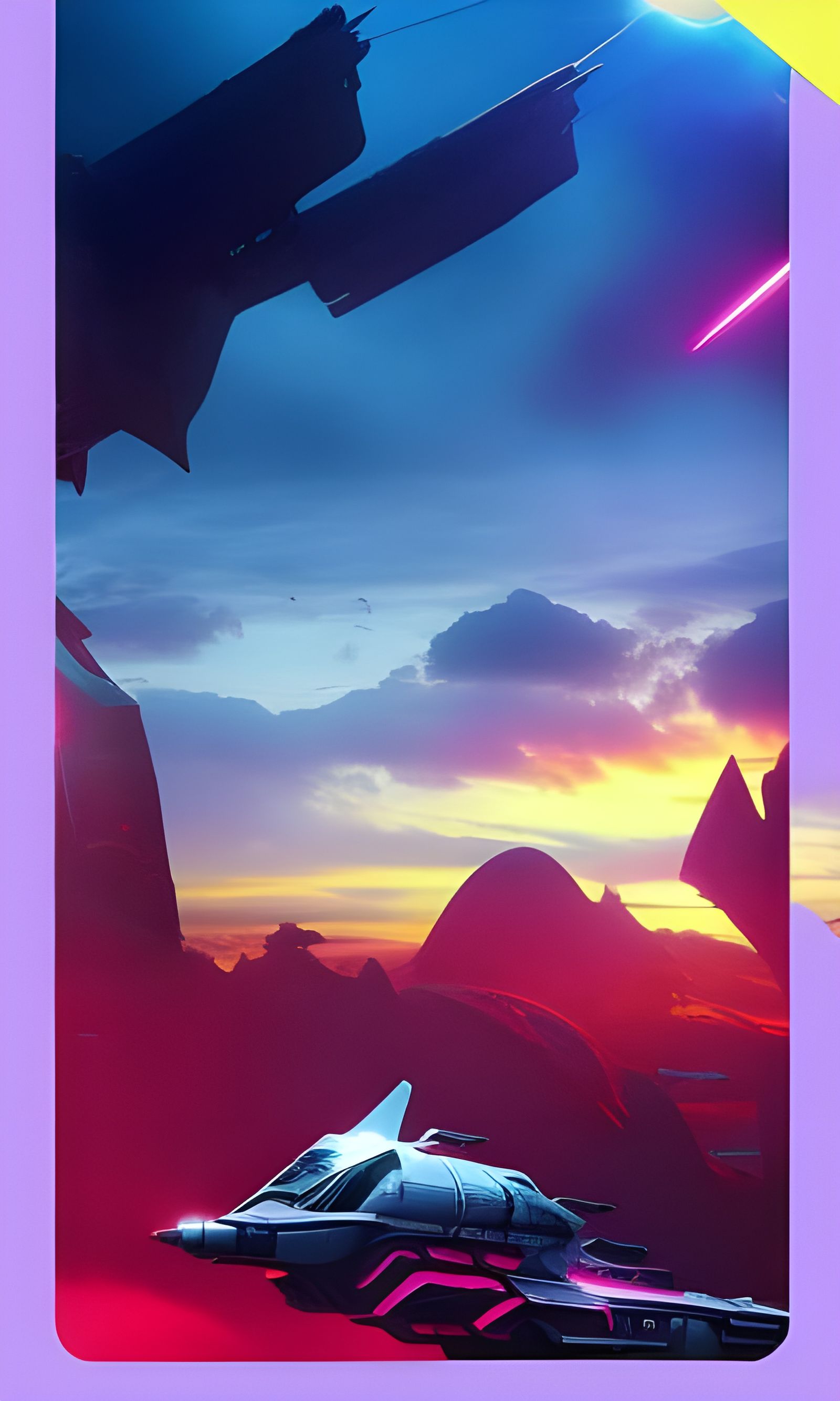 Sci-Fi Summer Festival Mobile Wallpaper in 8K