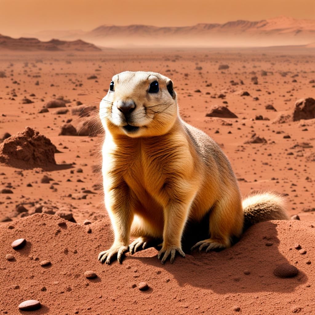 Prairie Dog Ventures onto Mars