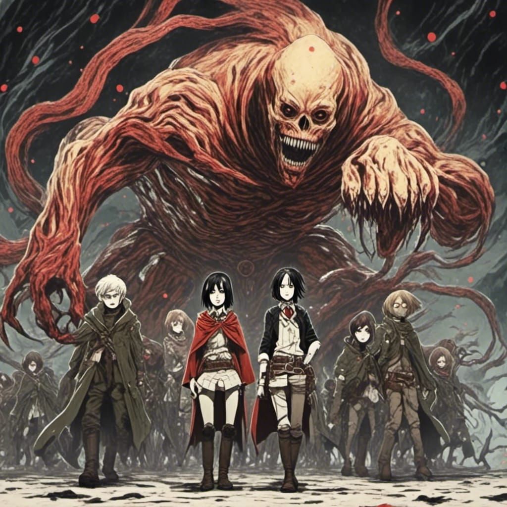 Attack on Titan Inspired Digital Art