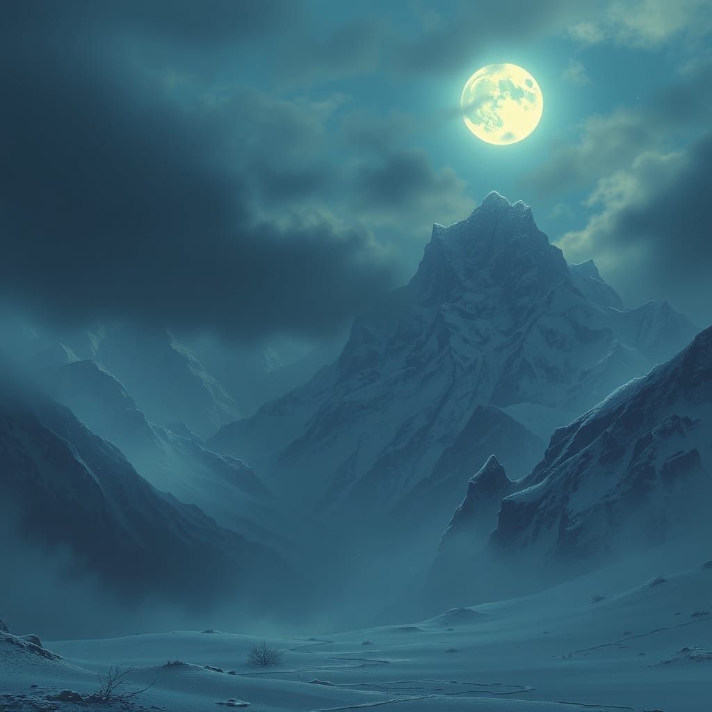Mystical Winter Landscape in Greg Rutkowski Style