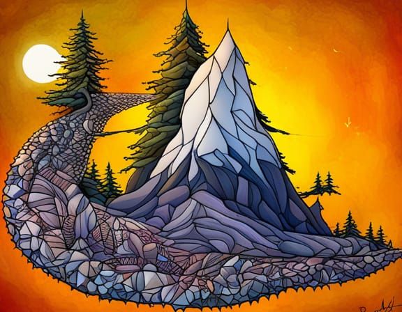 Abstract Fractal Design with Australian Elements