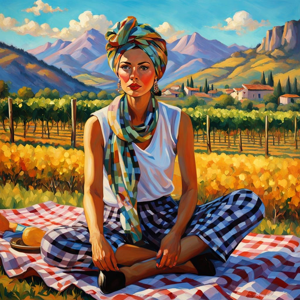 Spanish vines in summer