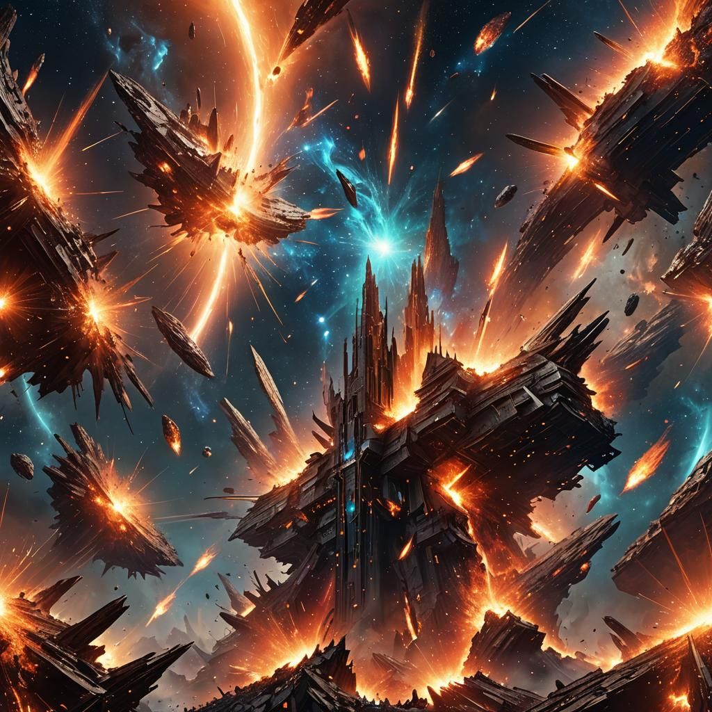 Celestial Forge: A Digital Matte Painting