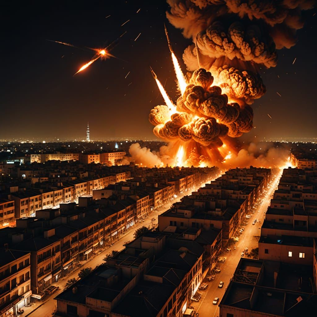 Indian Rockets Strike Pakistan in Dramatic Cinematic Scene