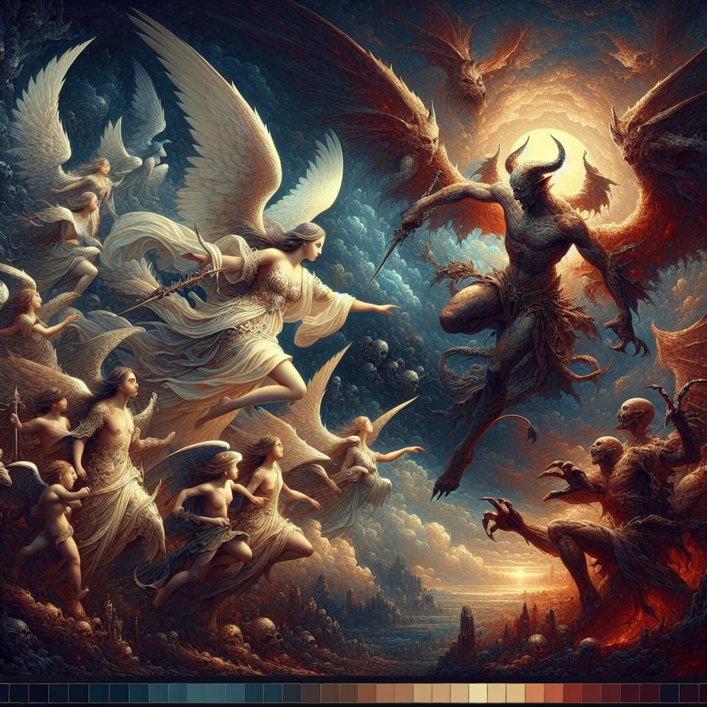 Angels and Demons Clash in Epic Battle