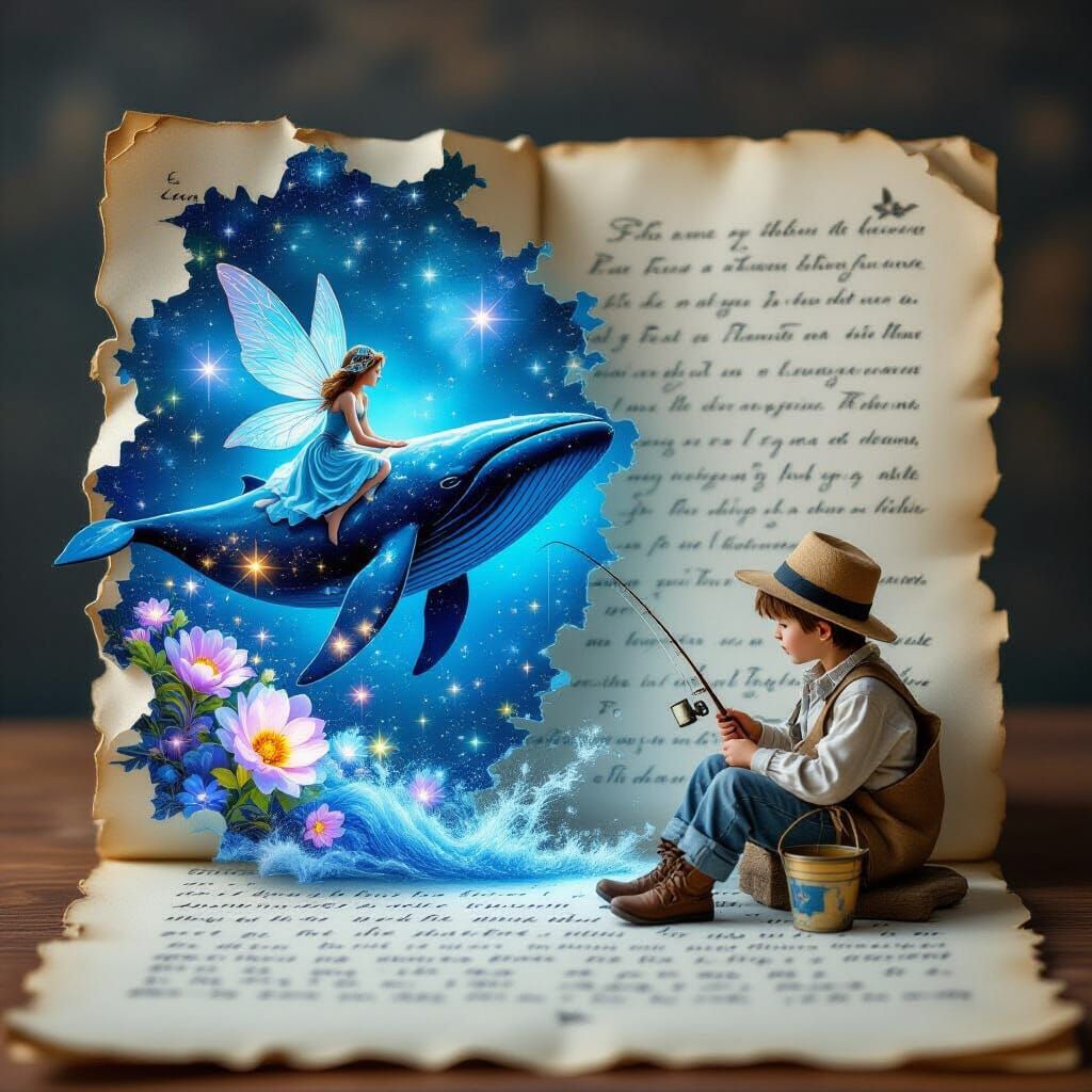 Fairy Tale Emerges from Handwritten Page