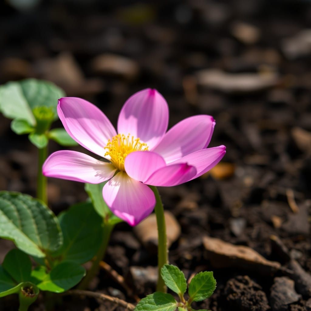 A Serene Garden Blooms in Tranquility